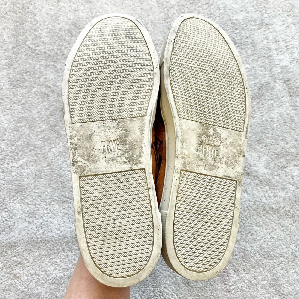 FRYE Leather Slip-On Shoes - Ivy Huarache Size 11M Trendy Stylish Effortless - Picture 5 of 8